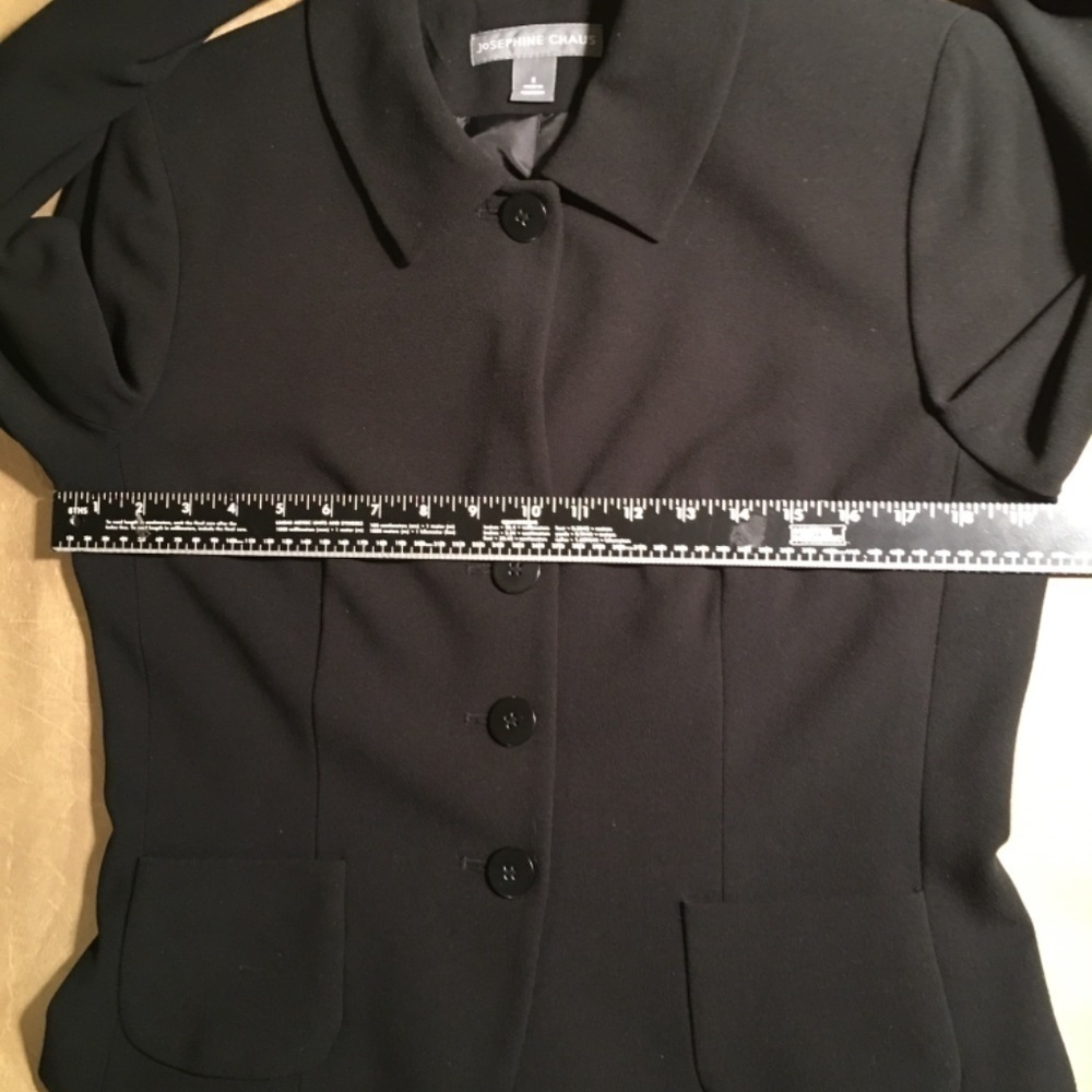 𝅺josephine CHAUS Career BLAZER/JACKET, Black, Pre-owned, Women’s Size 8 - Picture 6 of 10